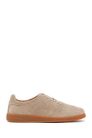 Male Beige Lace-up Suede Leather Sneaker | Derimod