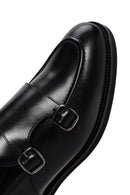 Erkek Siyah Çift Tokalı Deri Casual Loafer | Derimod