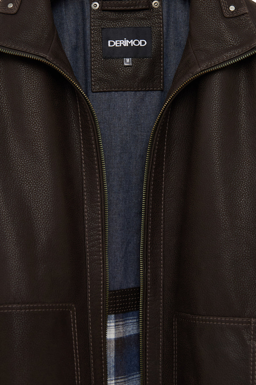 Costa Men's Brown Leather Jacket