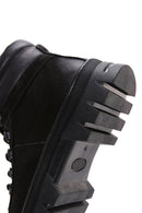 Men's Black Nubuck Leather Zippered Boots | Derimod