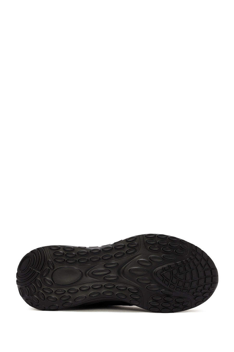 Men's Black Lace-up Leather Sneaker