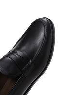 Men's Black Leather Classic Loafer | Derimod