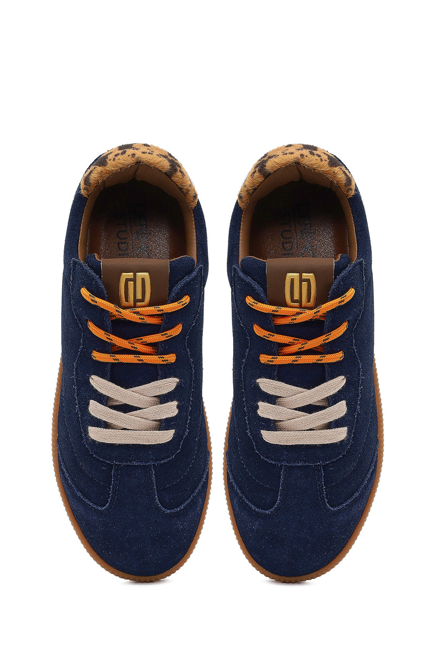 Derimod Studio Kadın Lacivert Bağcıklı Süet Sneaker