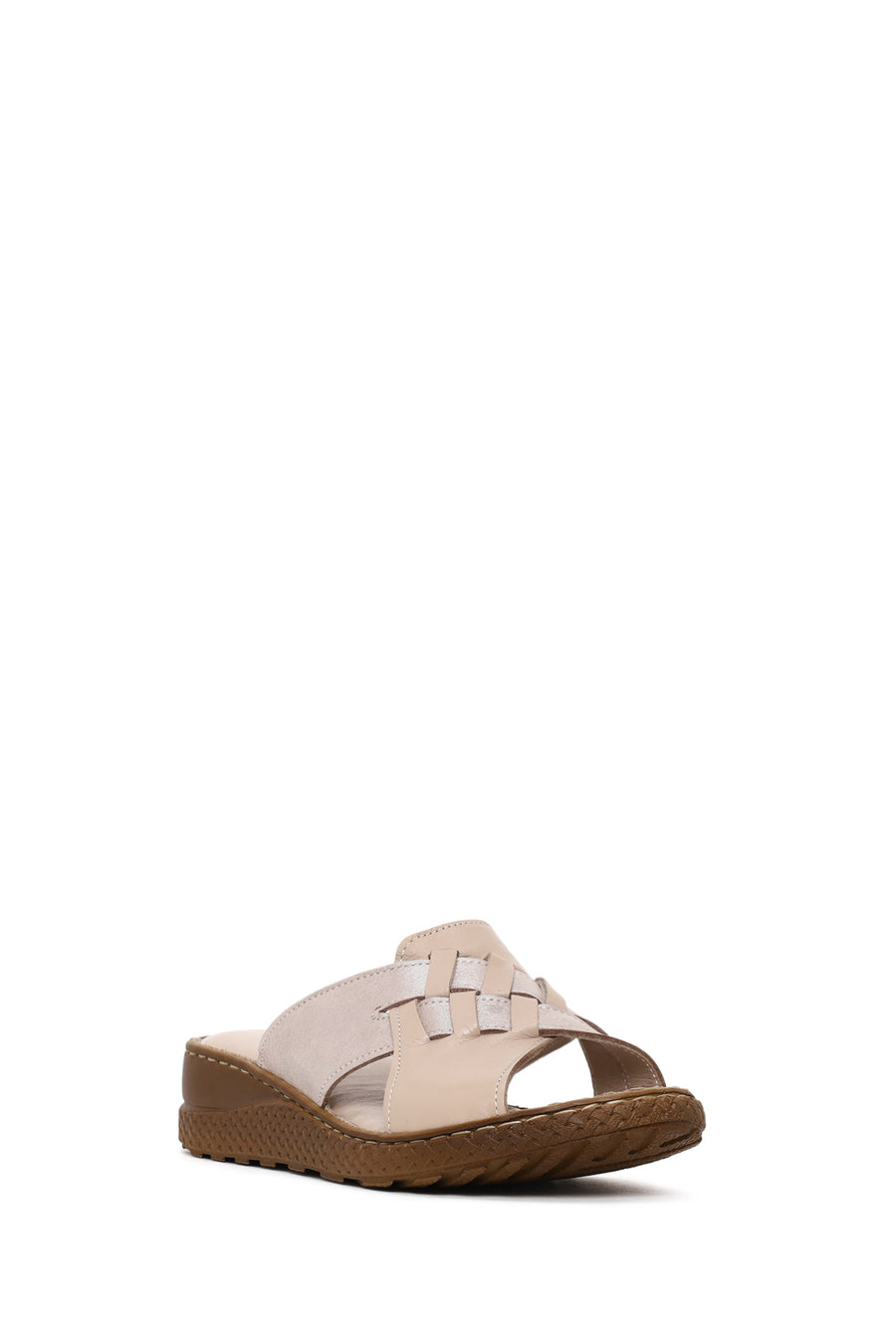 Woman Mink Wedge Comfort Slipper