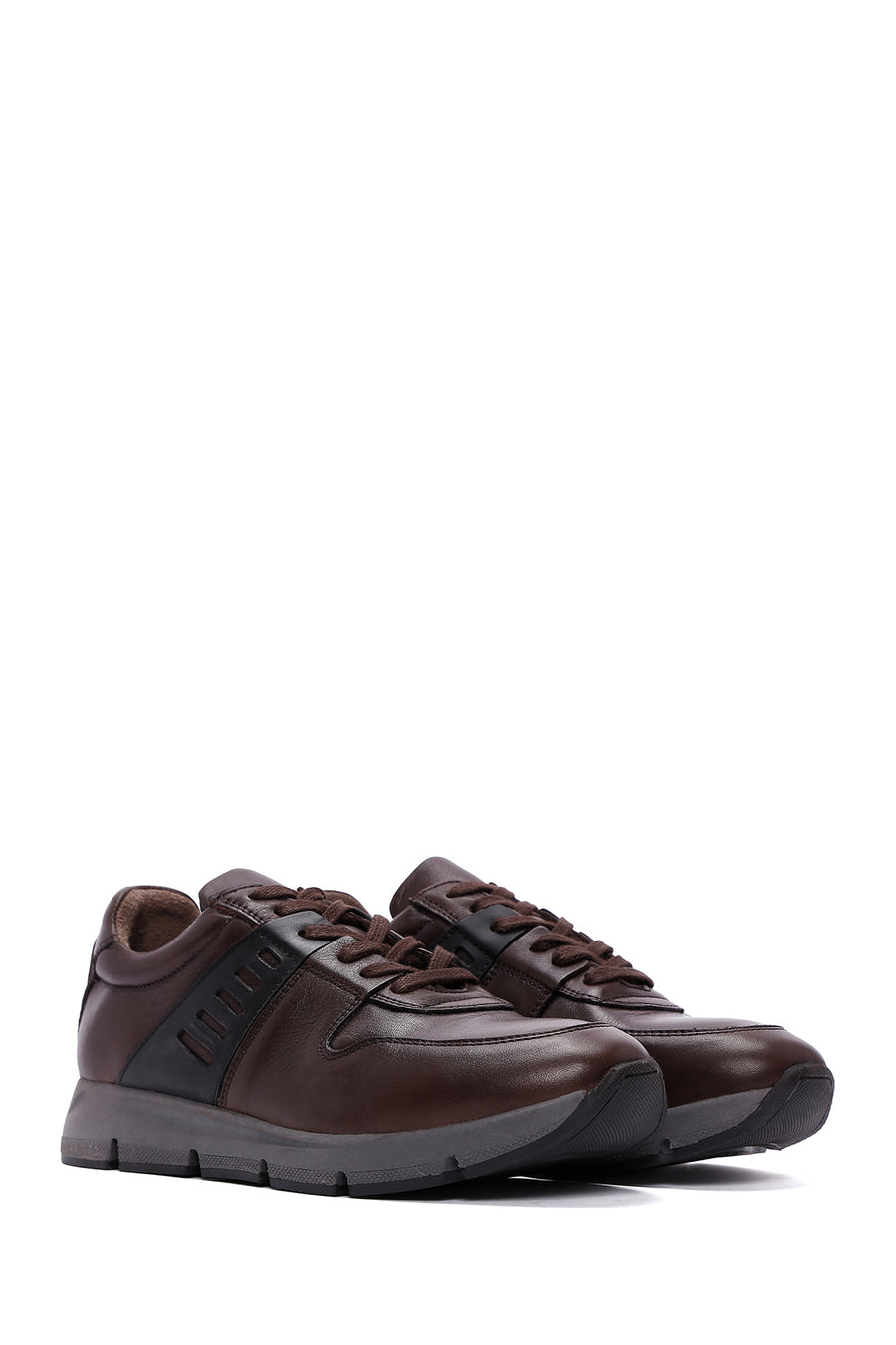 Men's Brown Leather Casual Sneaker