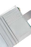 Women's Blue Printed Wallet | Derimod