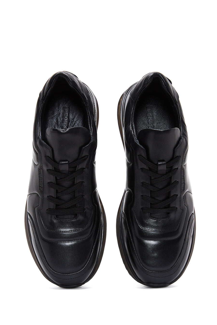 Men's Black Leather Sneaker