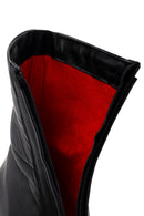 Women's Black Front Zipper Leather Boots | Derimod