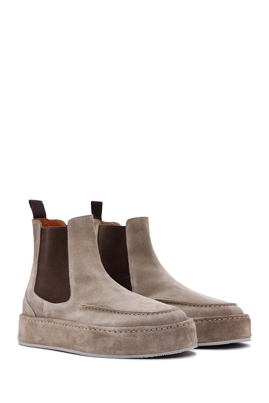 Men's Mink Leather Chelsea Boots
