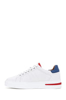 Men's White Leather Sneaker | Derimod