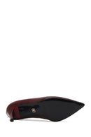 Kadın Bordo İnce Topuklu Deri Stiletto | Derimod