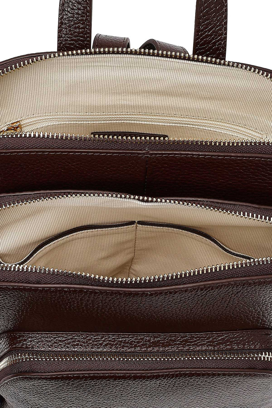 Women's Brown Leather Backpack