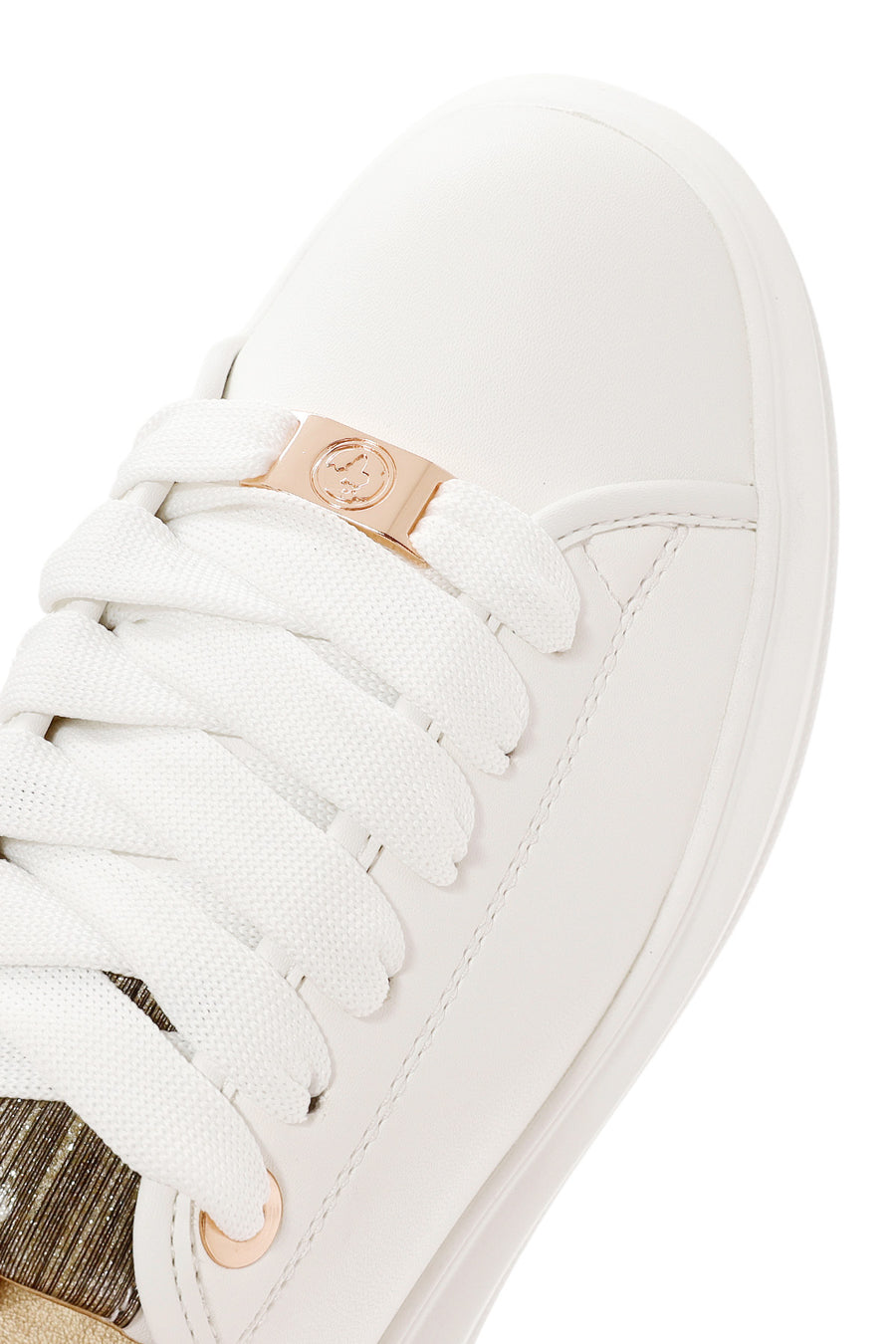 ACBC x Derimod Women's White Lace-Up Chunky Sole Sneakers