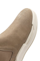 Men's Beige Suede Leather Casual Chelsea Boots | Derimod