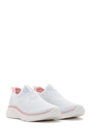 Women's White Fabric Sneaker | Derimod