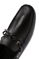 Men's Black Leather Comfort Loafer | Derimod