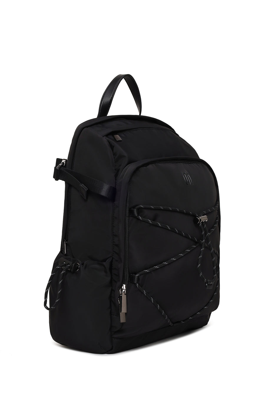 Male Black Fabric Backpack