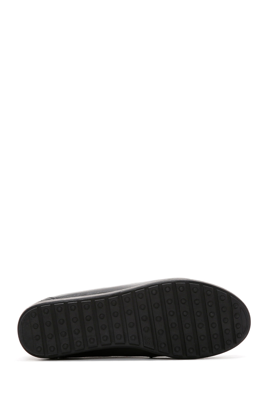 Kadın Siyah Deri Casual Sneaker