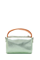 Women's Green Long Strap Metallic Crossbody Bag | Derimod