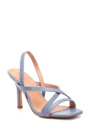 Women's Blue Heeled Sandals | Derimod