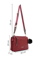 Women's Claret Red Accessory Detailed Crossbody Bag | Derimod