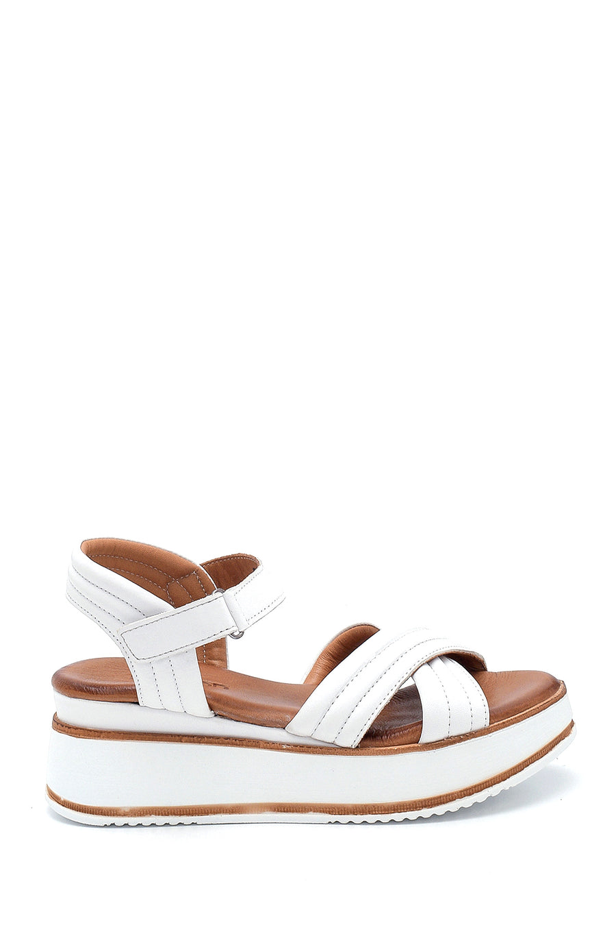 Kadın Casual Deri Sandalet 21SFD280318 | Derimod