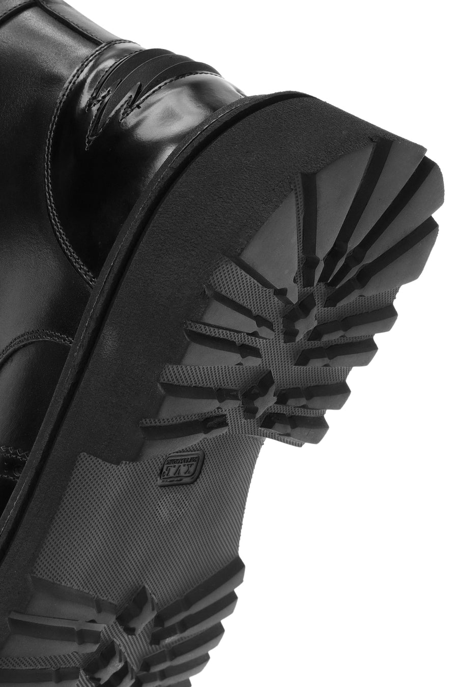 Men's Black Zippered Leather Casual Boots