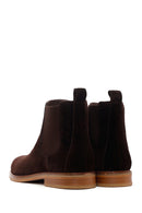 Men's Brown Suede Leather Chelsea Boots | Derimod