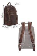 Men's Brown Leather Backpack | Derimod