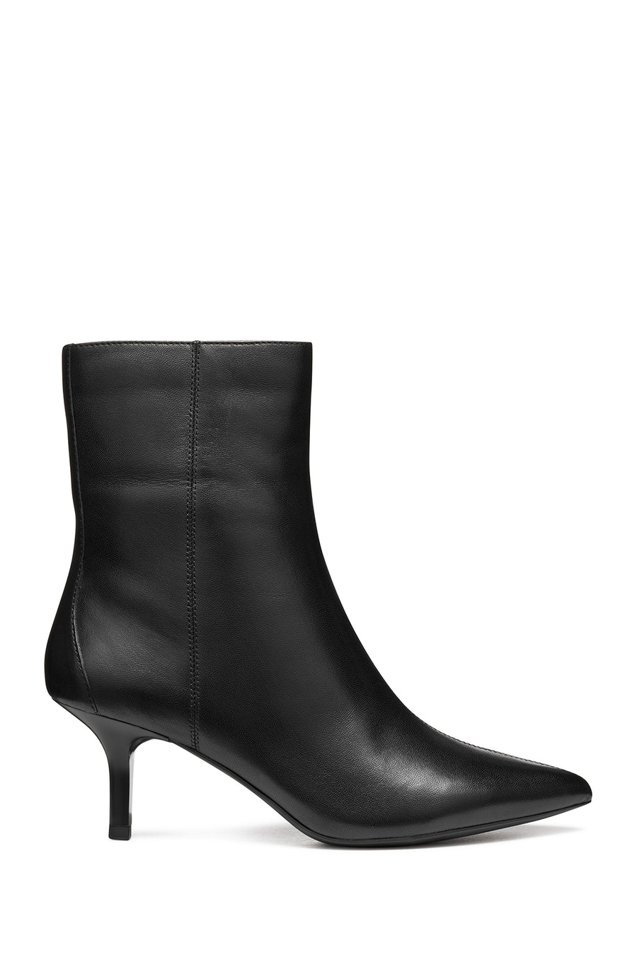 Geox Women Black D Kleopy B - Nappa Sheep Lea Zippered Thin Heeled Leather Boot D56YBB000TUC9999 | Derimod