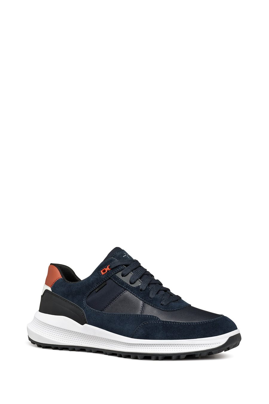 Geox Men's Navy Blue Pg1X Abx Laced Waterproof Leather Sneaker