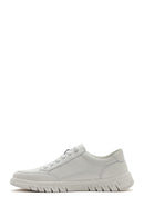 
Men's White Lace-Up Leather Casual Shoes
 | Derimod