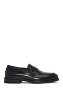 Erkek Siyah Deri Loafer | Derimod