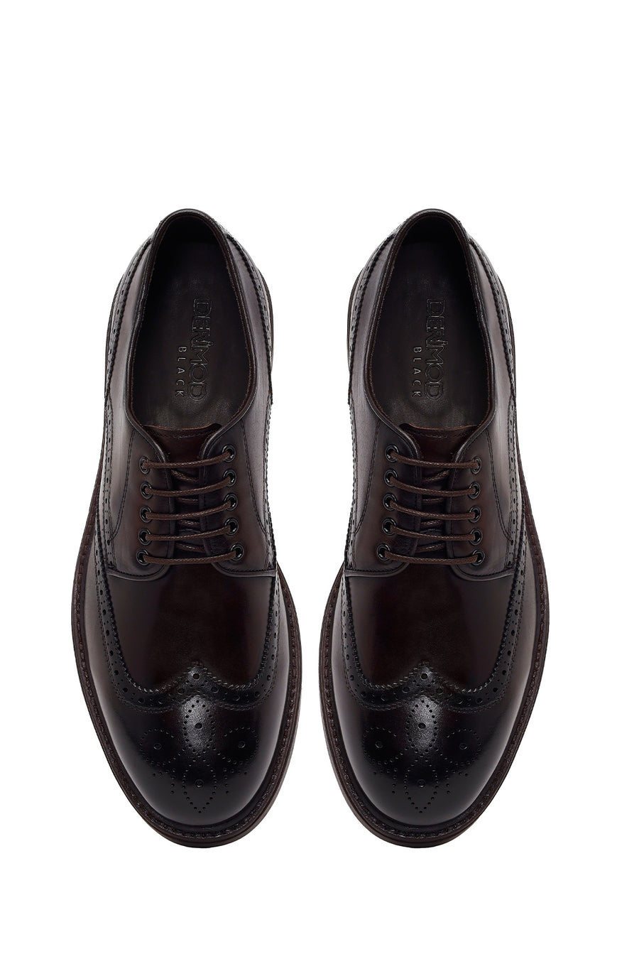 Male Brown Lace-up Leather Casual Shoes