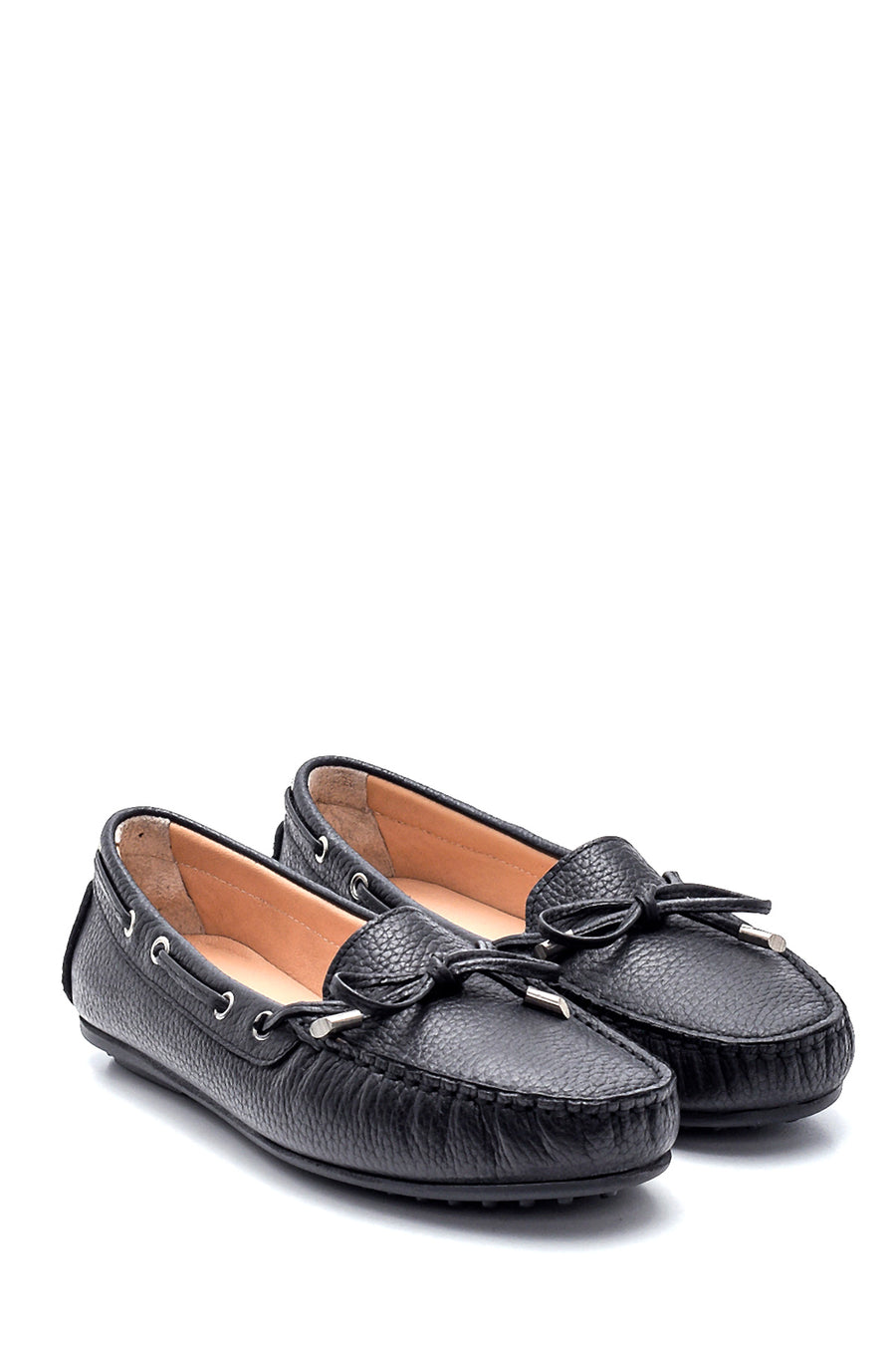 Kadın Deri Fiyonklu Loafer