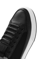 Men's Black Lace-up Leather Sneaker | Derimod