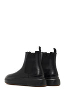 Men's Black Thick-Soled Leather Chelsea Boot | Derimod