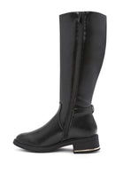 Women's Black Zipper Buckle Detail Boots | Derimod