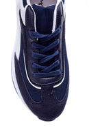 Men's High-Sole Suede Sneaker | Derimod