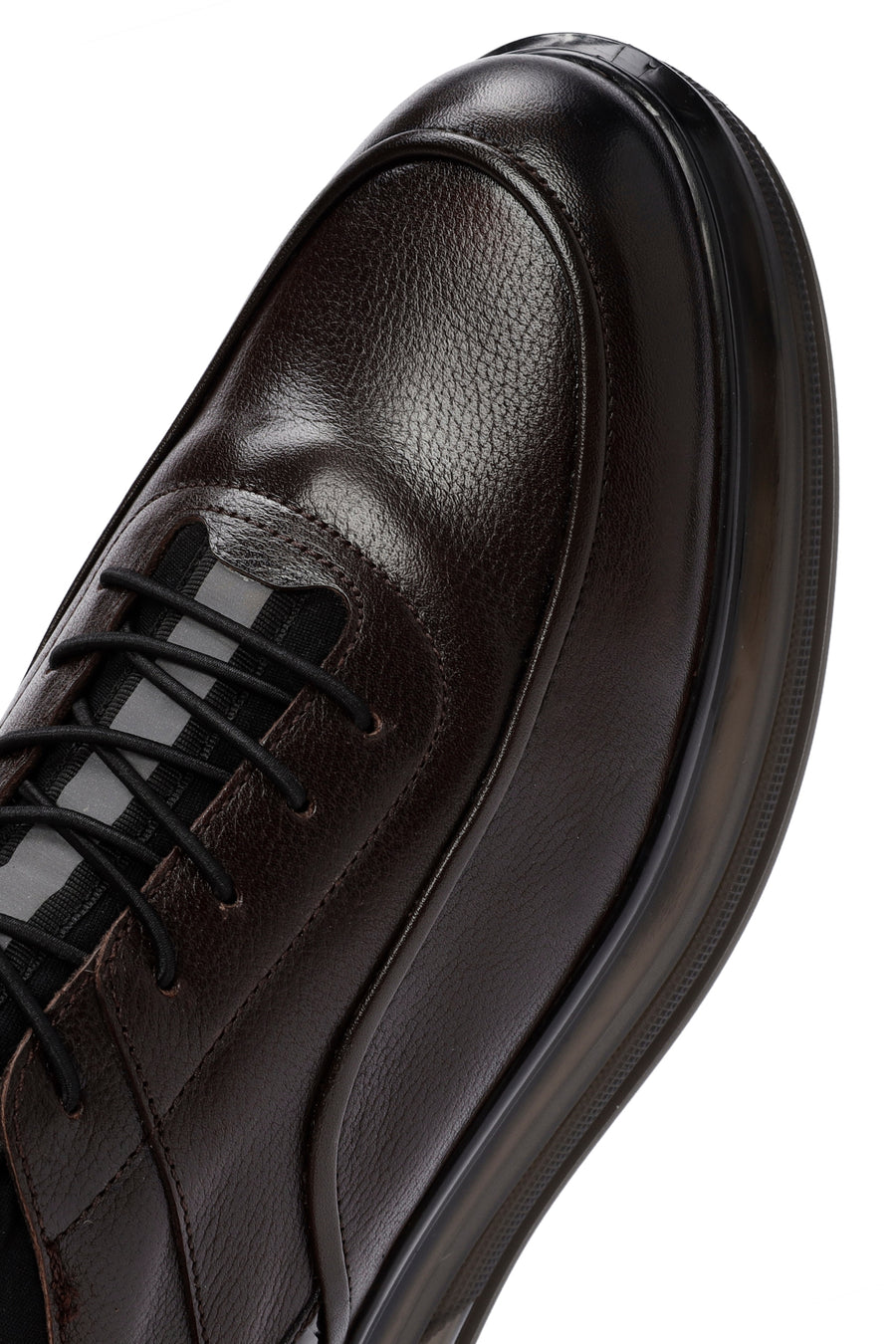 Men's Brown Lace-Up Leather Casual Sneaker