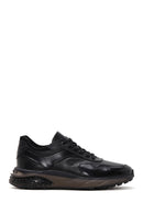 Men's Black Leather Sneaker | Derimod