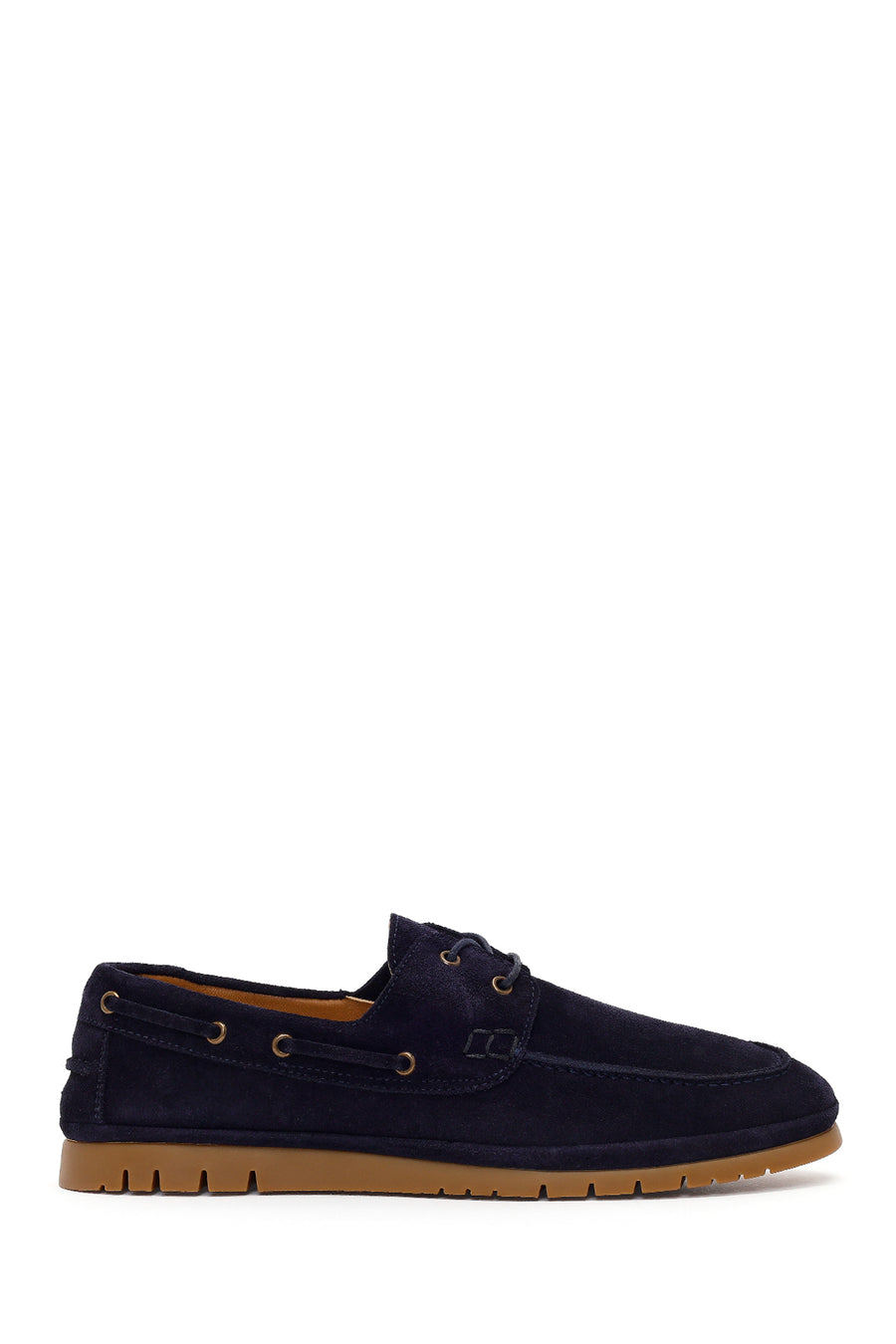 Men's Navy Blue Lace-up Suede Leather Casual Shoes 26SFD612610 | Derimod