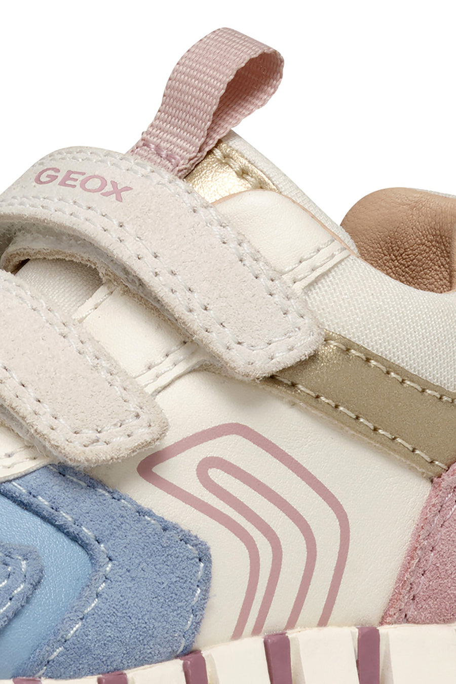 Geox Kız Bebek Bej Iupidoo Bantlı Deri Sneaker
