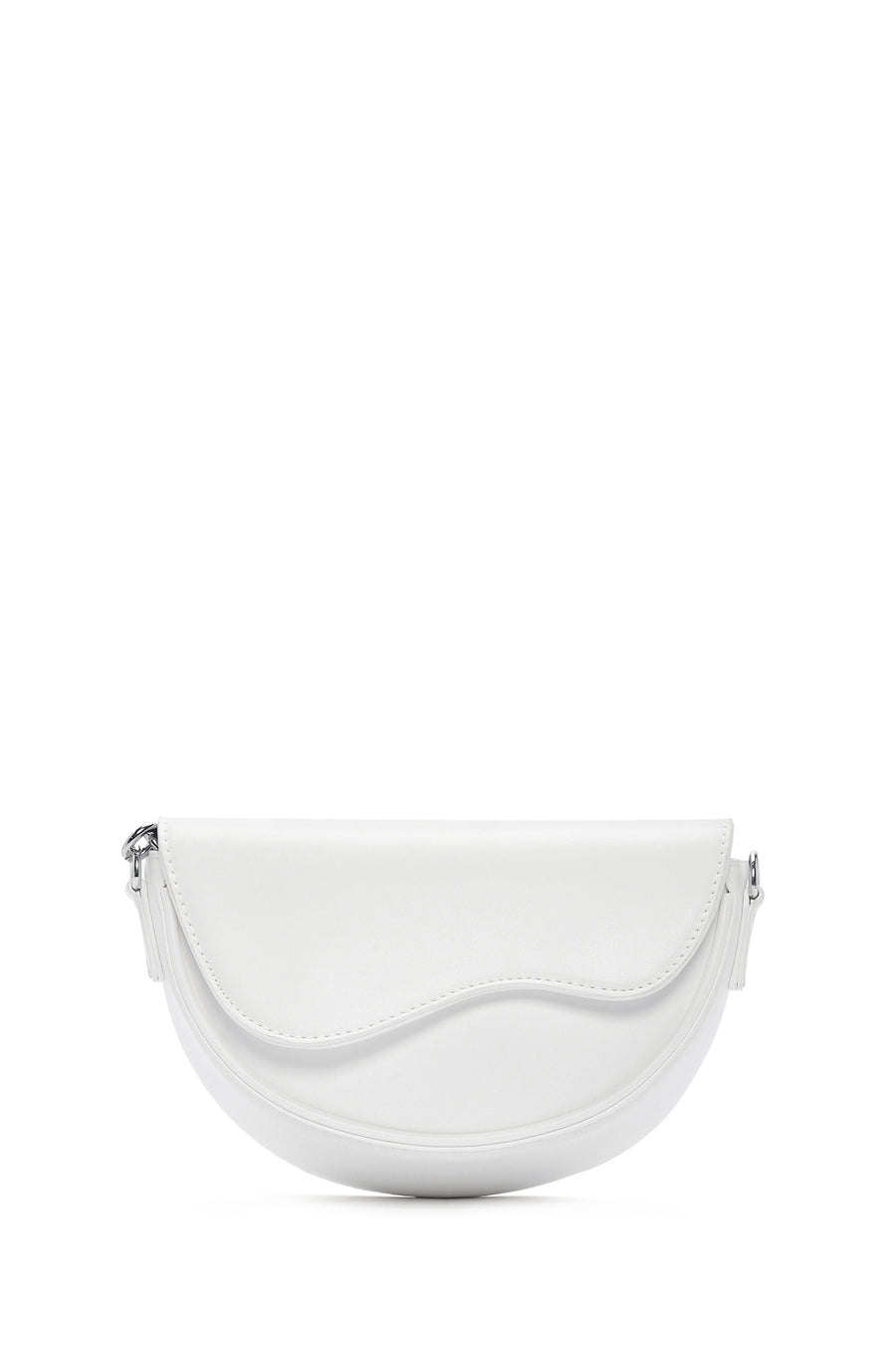 Women's White Classic Shoulder Bag