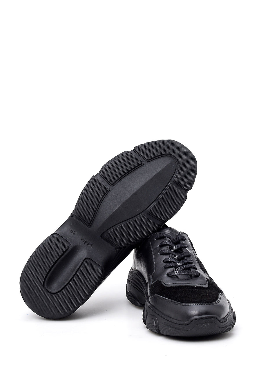 Men's Suede Detailed Leather Sneaker
