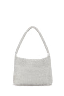 Women's Silver Long Chain Strap Stone Bag | Derimod