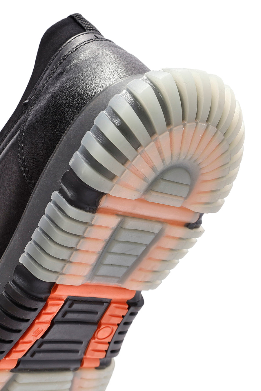 Men's Black Lace-up Leather Sneaker