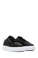 Men's Black Lace-up Leather Sneaker | Derimod