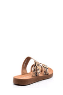 Women's Snakeskin Patterned Slippers | Derimod