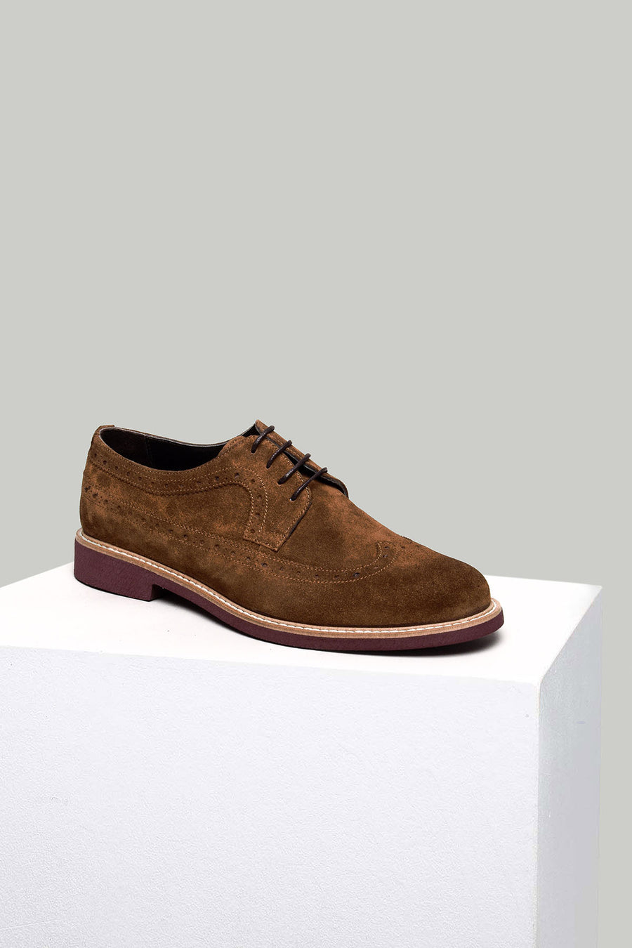 Men's Tan Suede Leather Shoes 18SFD314010 | Derimod